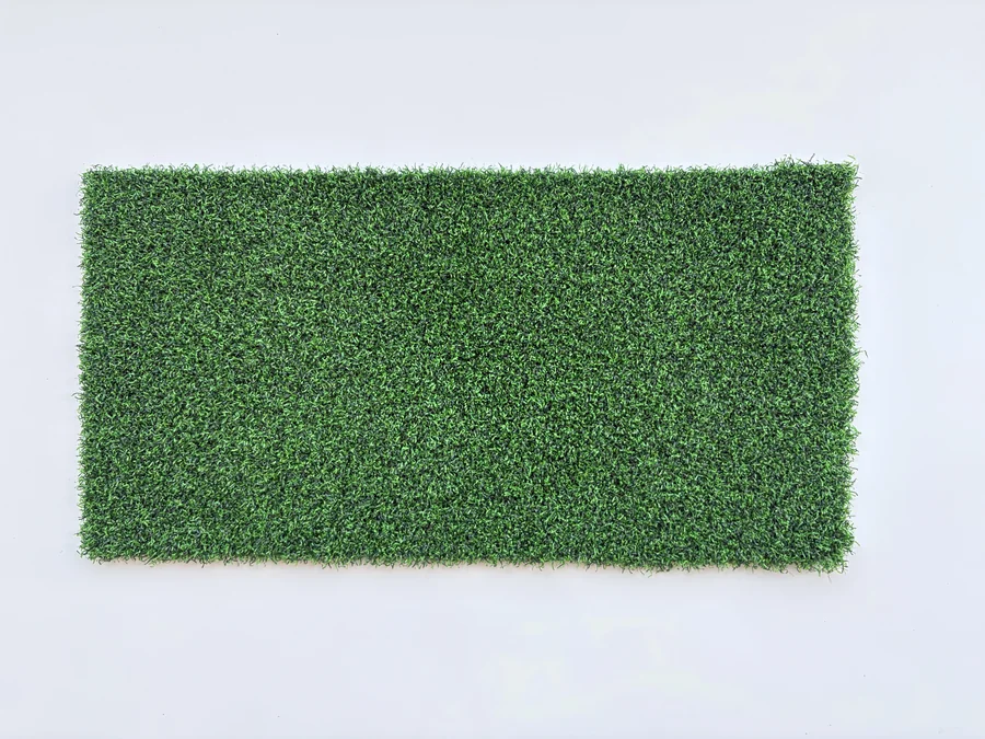 Green putting grass sample for golf practice areas