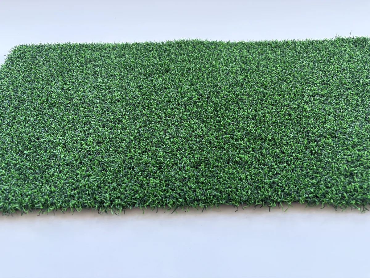 Putting green artificial grass density and angle view